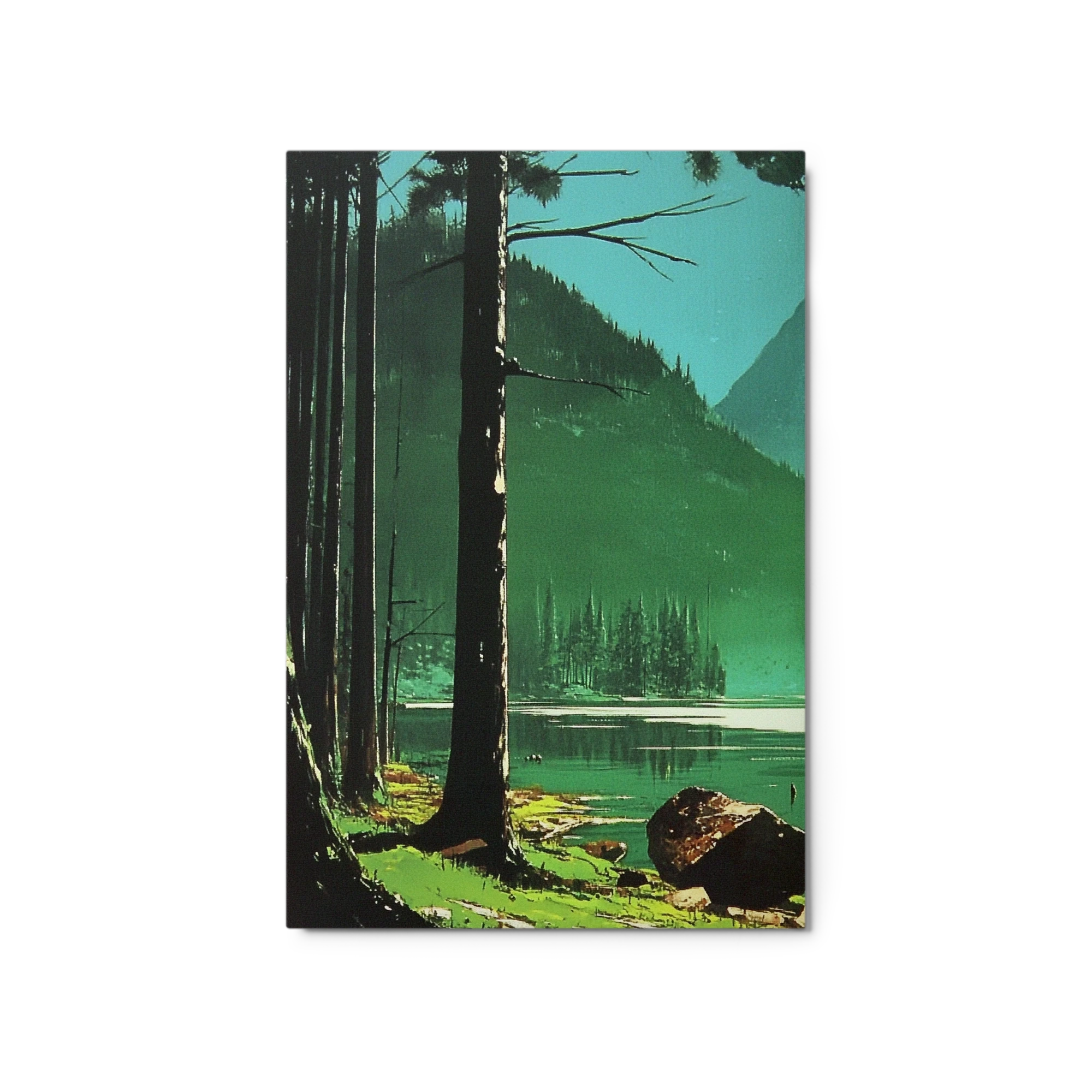 Serene Forest Lake Landscape