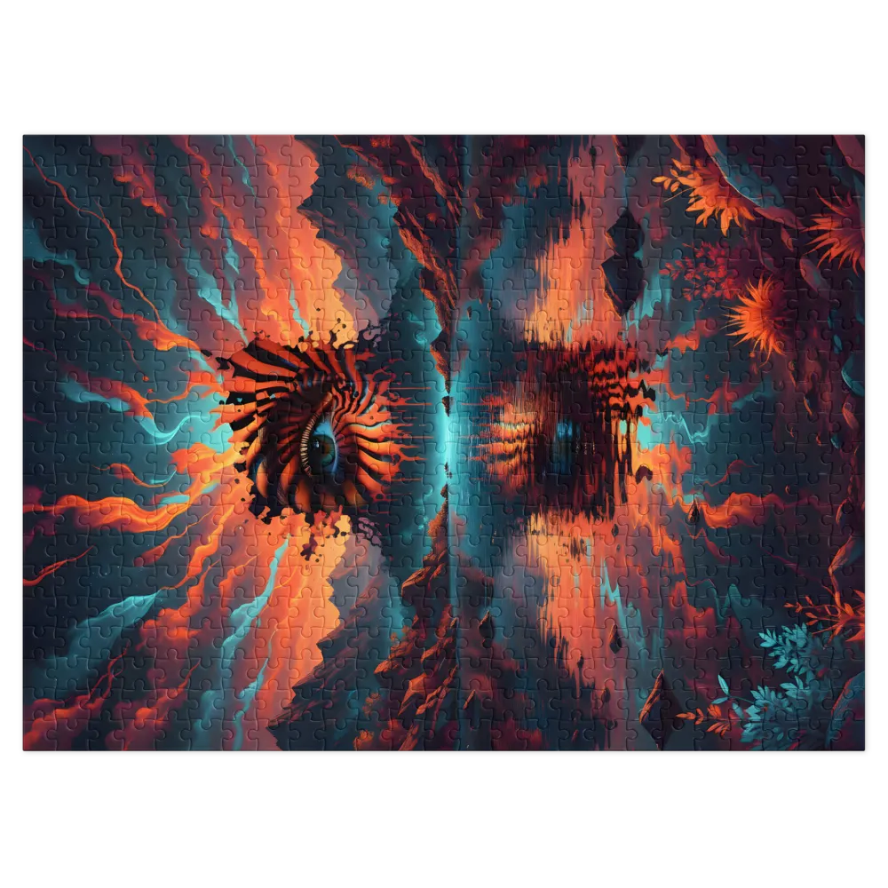 Cosmic Eye Reflection 
 Jigsaw Puzzle in Tin Box