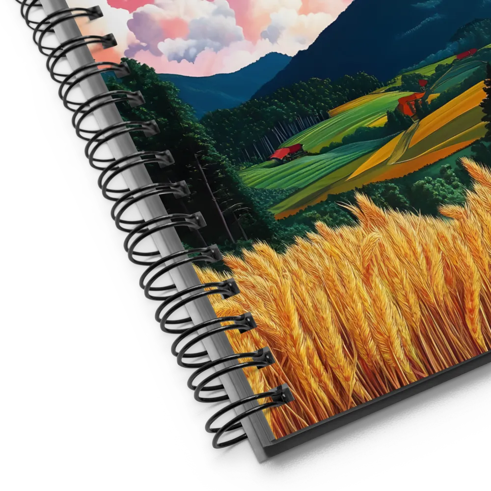 Golden Wheatfield Sunset 
 Spiral Notebook | 140 pages