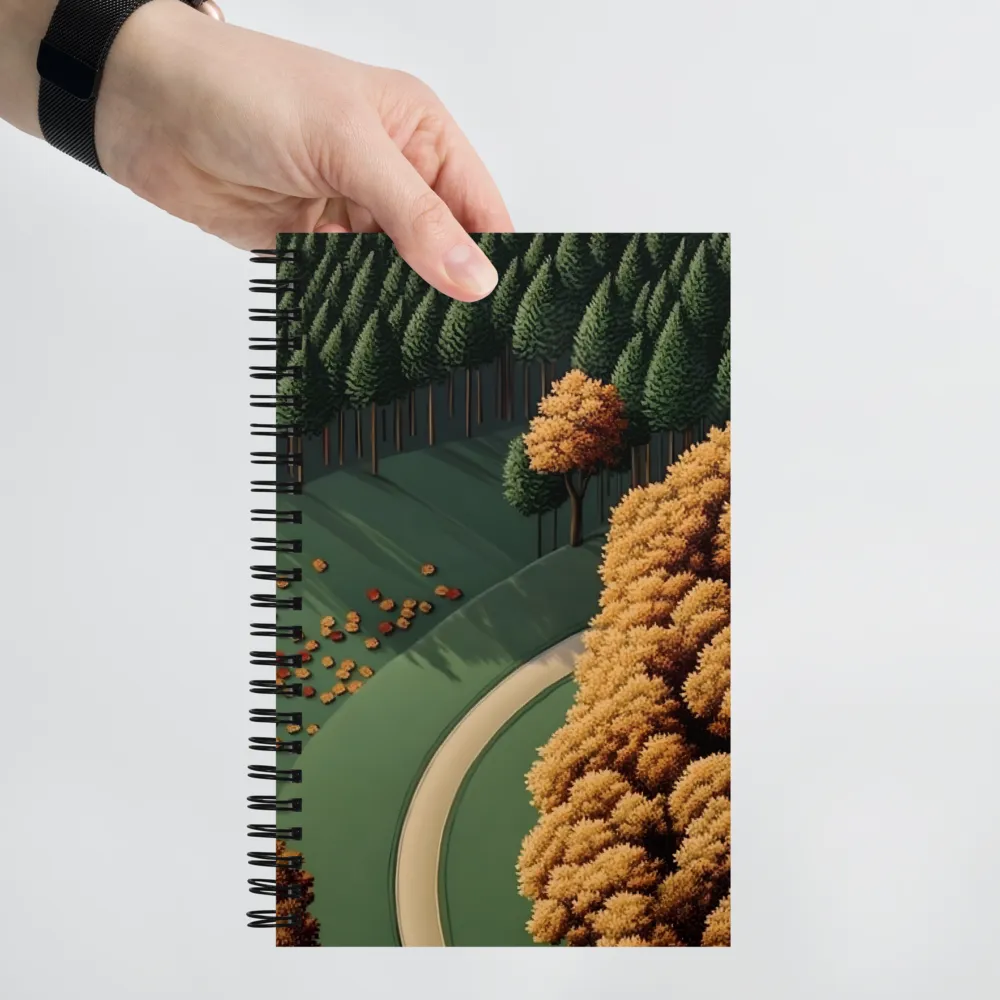 Autumnal Forest Path 
 Spiral Notebook | 140 pages