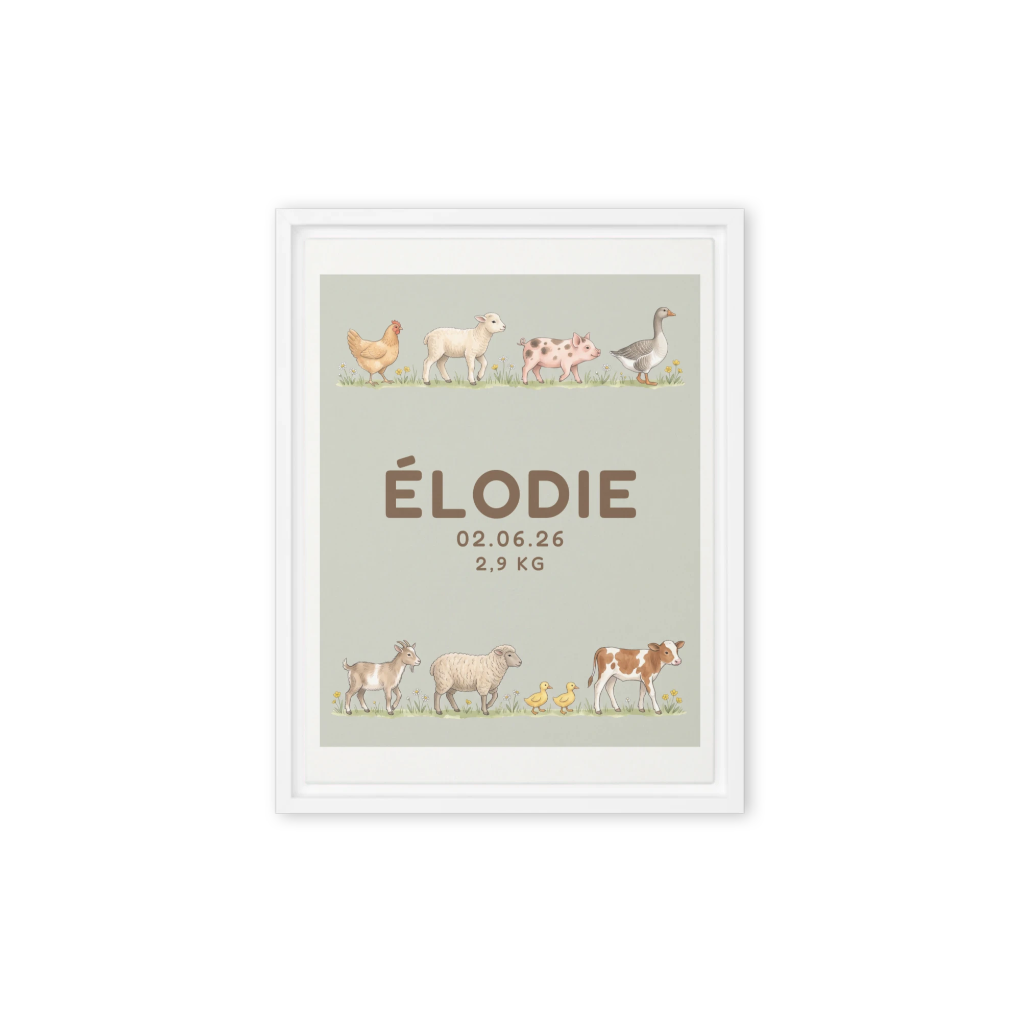 Nursery Name Art — Farm Parade