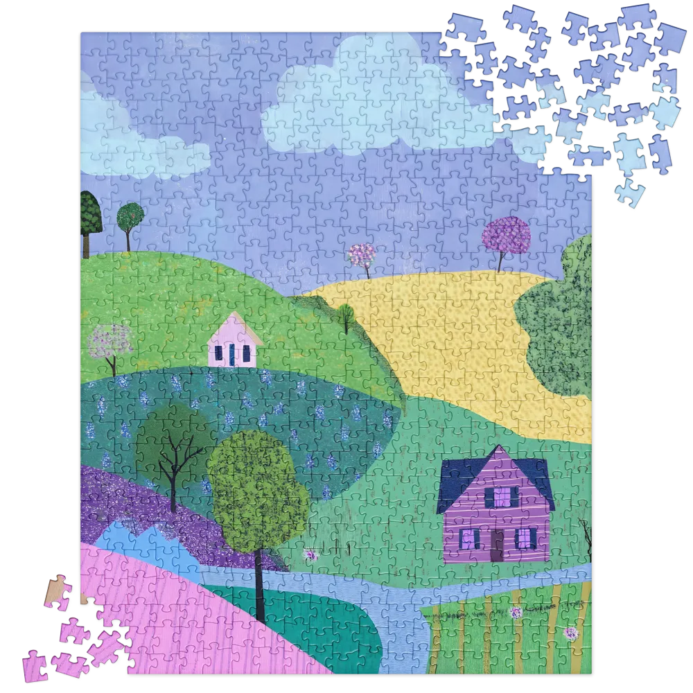 Whimsical Hills and Quaint Homes