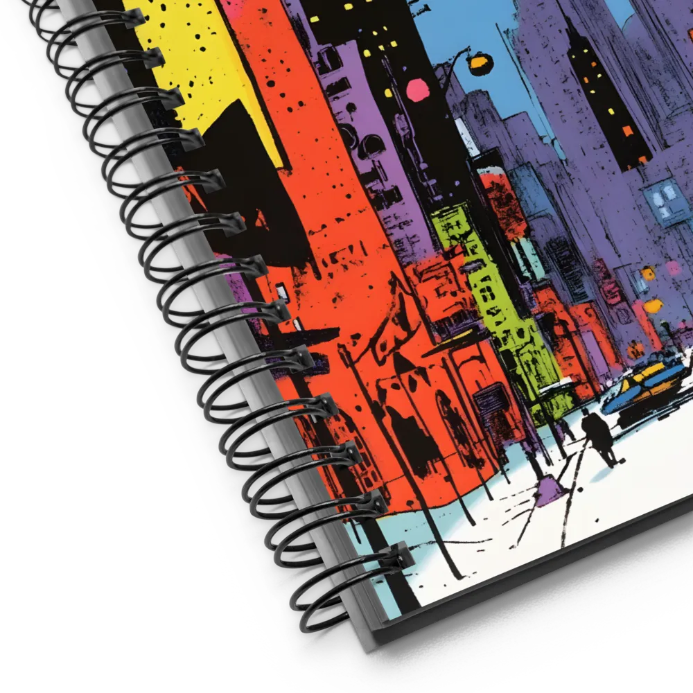 Electric Cityscape 
 Spiral Notebook | 140 pages