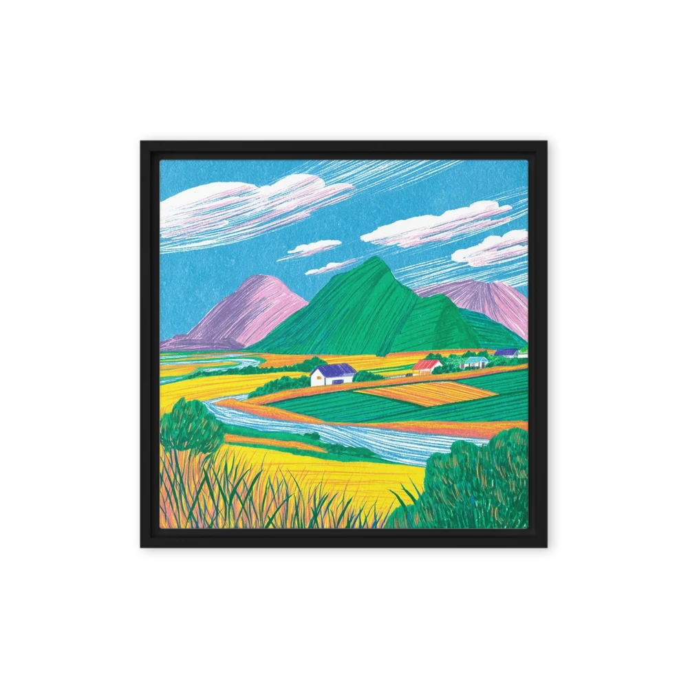 Colorful Valley Fields | Art Print