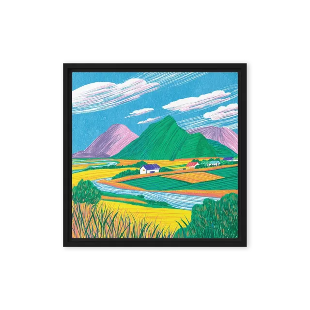 Colorful Valley Fields | Art Print