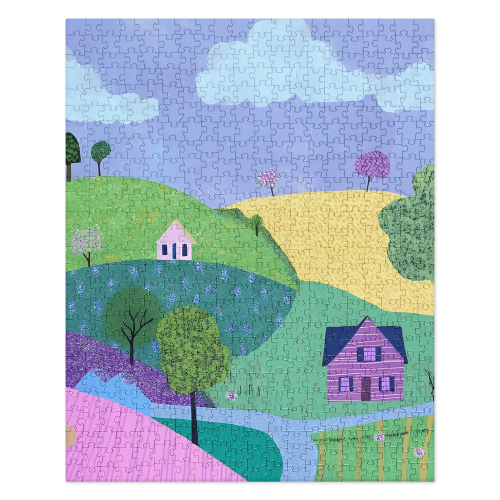 Whimsical Hills and Quaint Homes