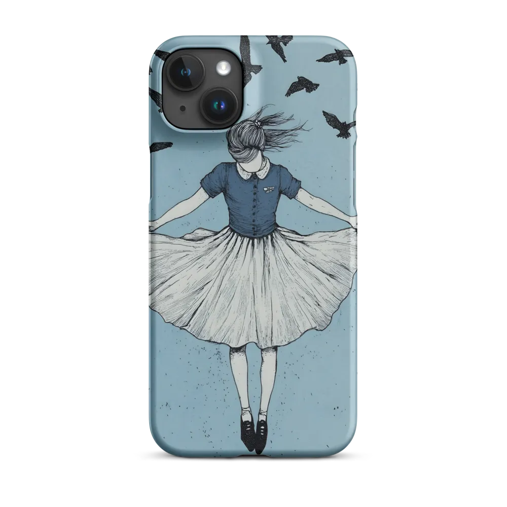 Girl Twirling with Birds | Phone Case
