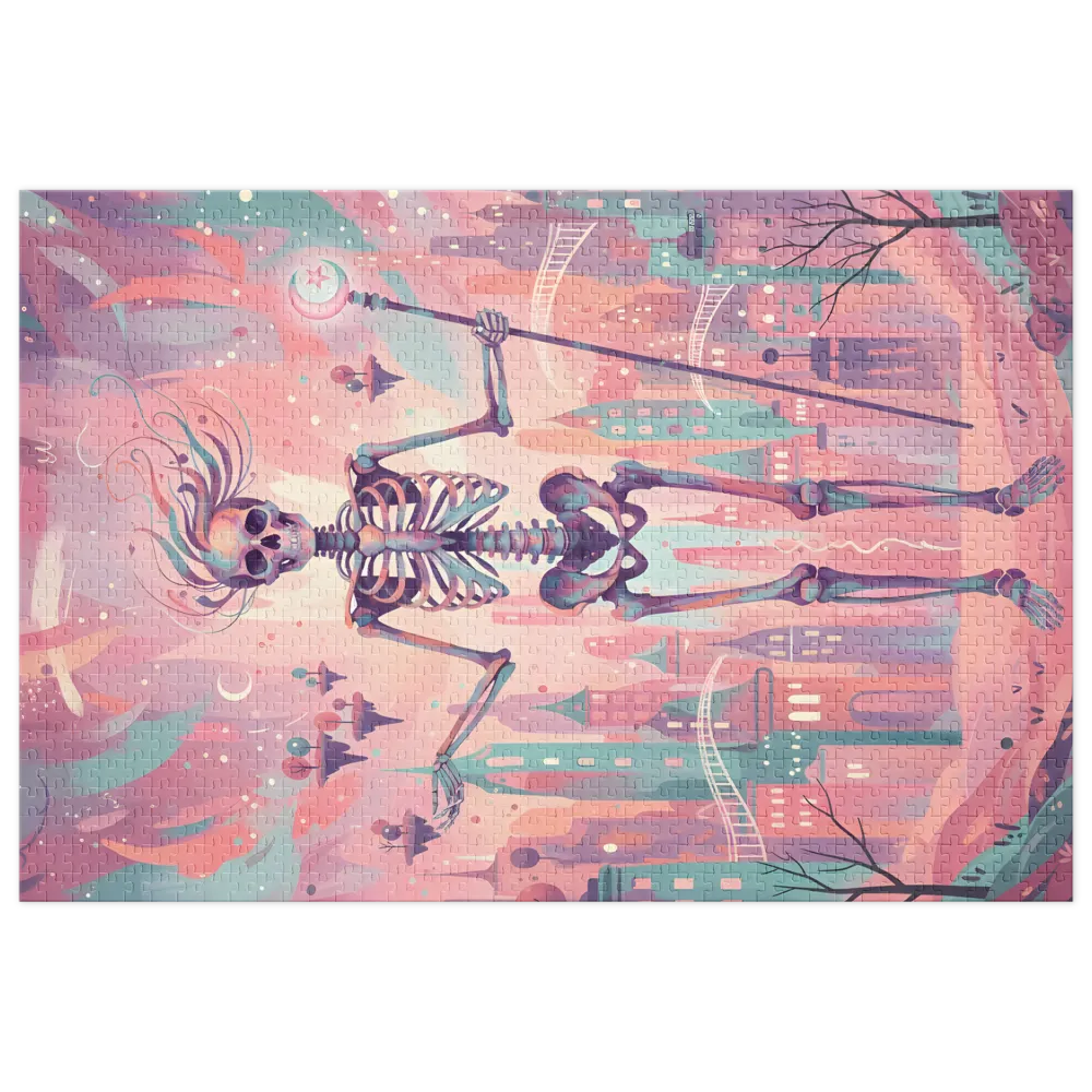 Pastel Skeleton Sorcerer | Jigsaw Puzzles