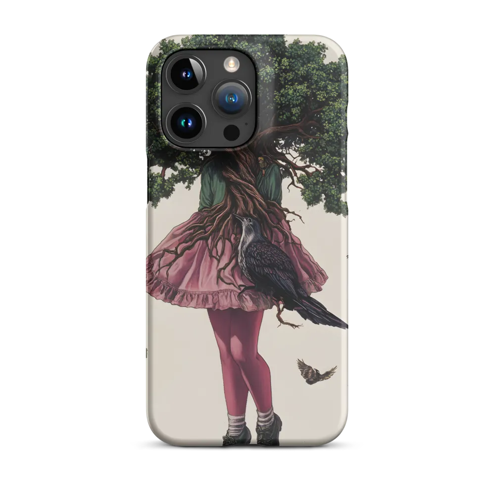 Surreal Girl with Tree and Birds | Phone Case