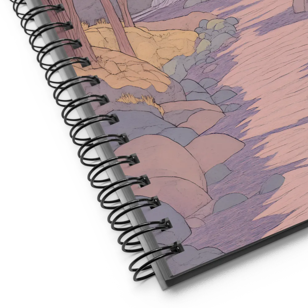 Whispers of a Lavender Stream 
 Spiral Notebook | 140 pages