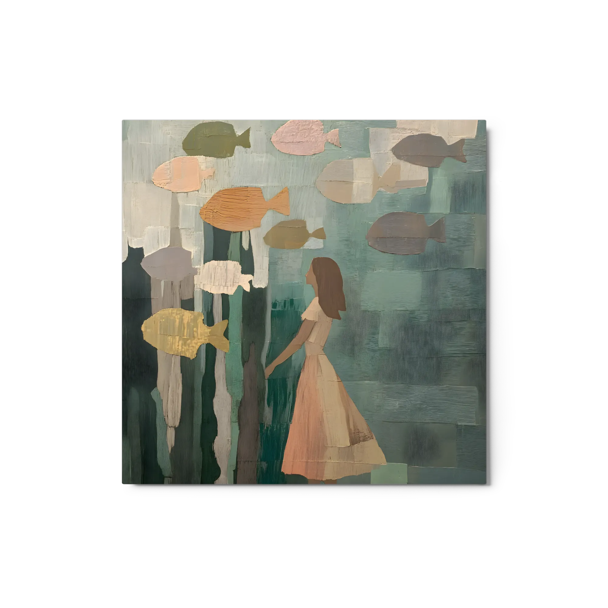 Underwater Serenity 
 Metal Print | 12″x 12″