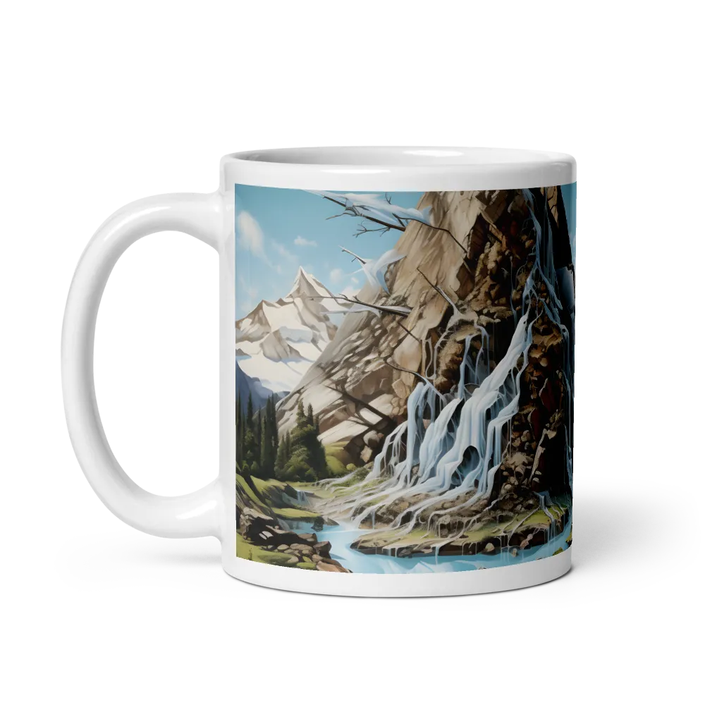 Majestic Cascade: A Mountain Masterpiece