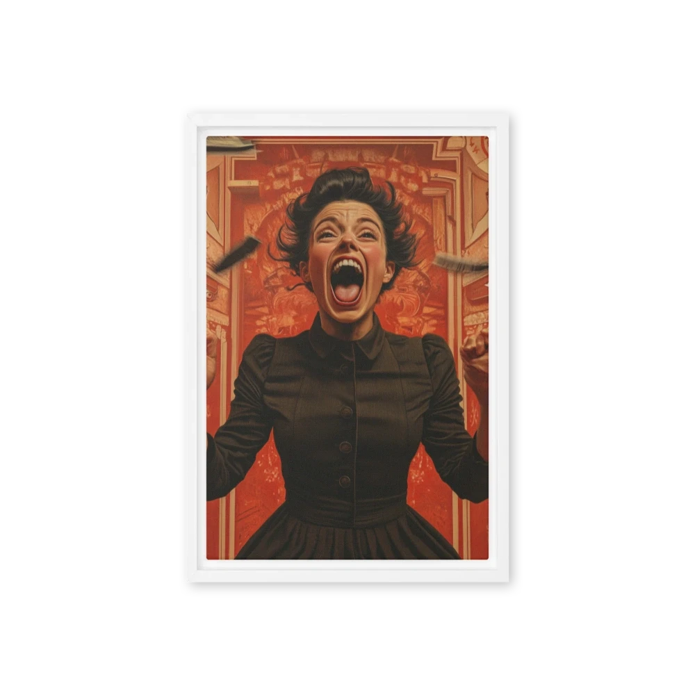 Screaming Woman in Red