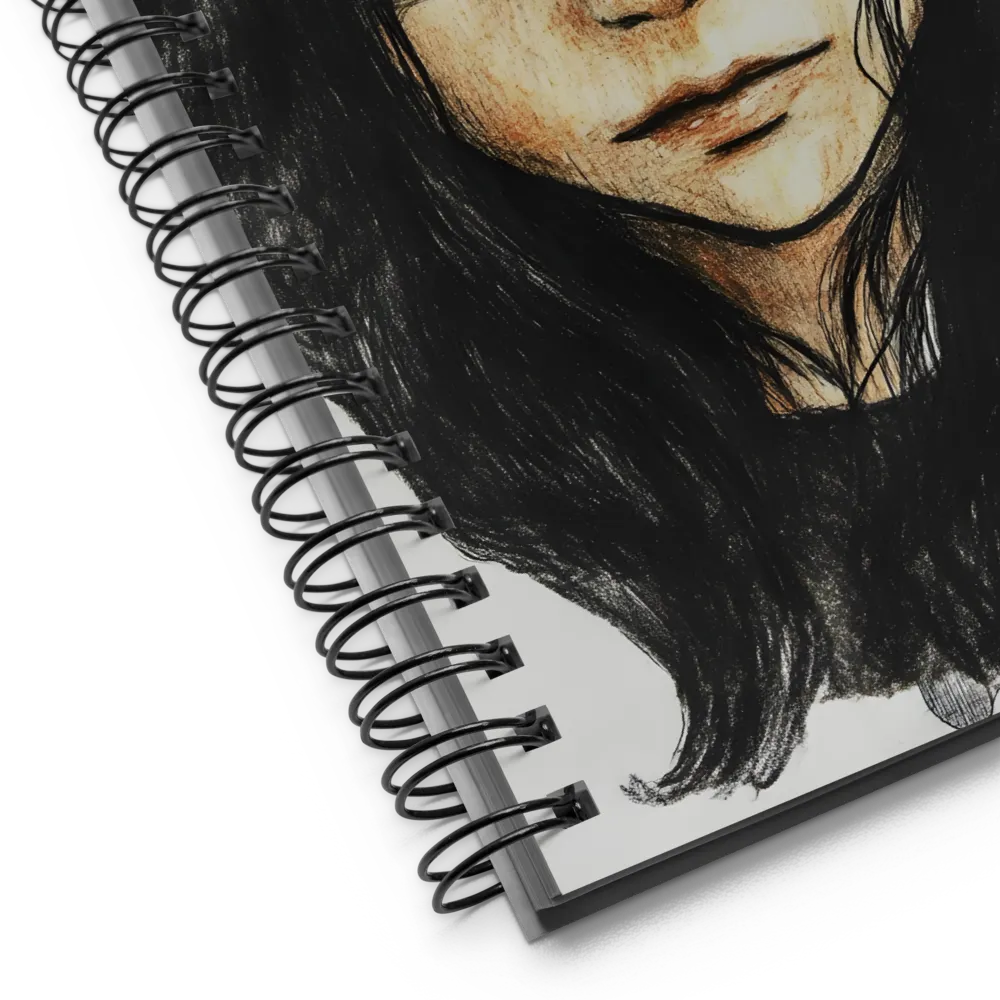 Intense Gaze Portrait 
 Spiral Notebook | 140 pages