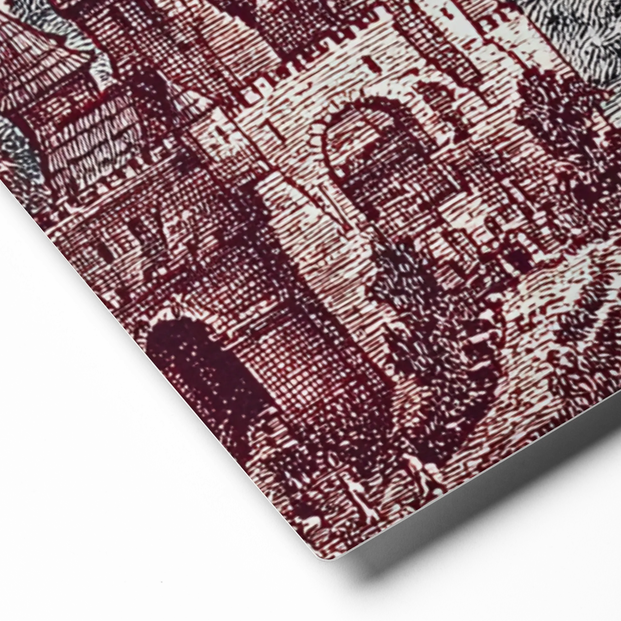 Fantastical Engraved Landscape 
 Canvas | 8″x 8″