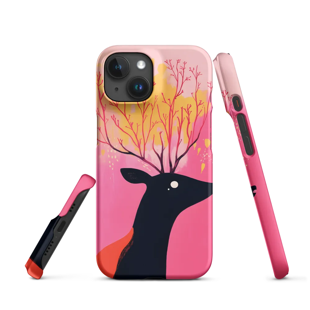 Stylized Deer with Tree Antlers | Phone Case