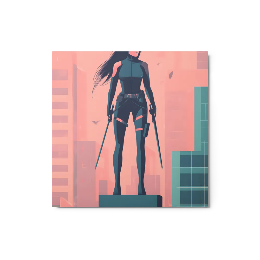 Urban Sentinel 
 Canvas with White Frame