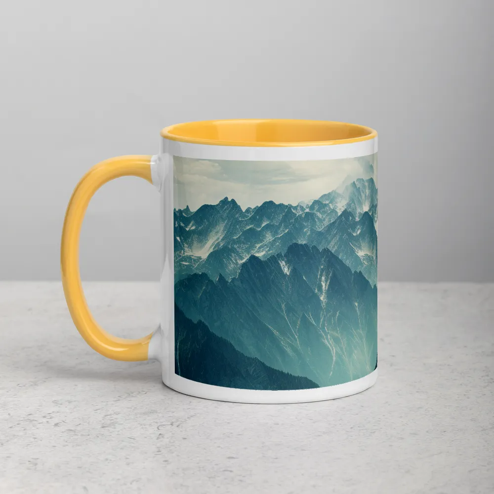 Ethereal Peaks 
 Mug with Green inside
