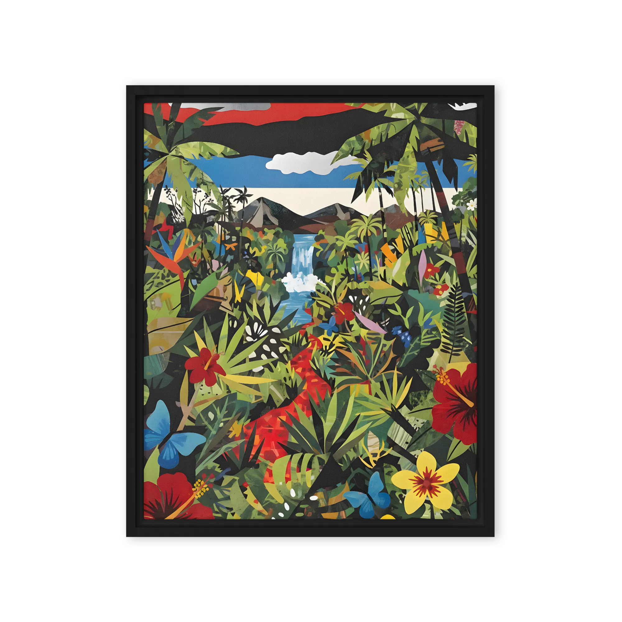 Jungle Waterfall Collage