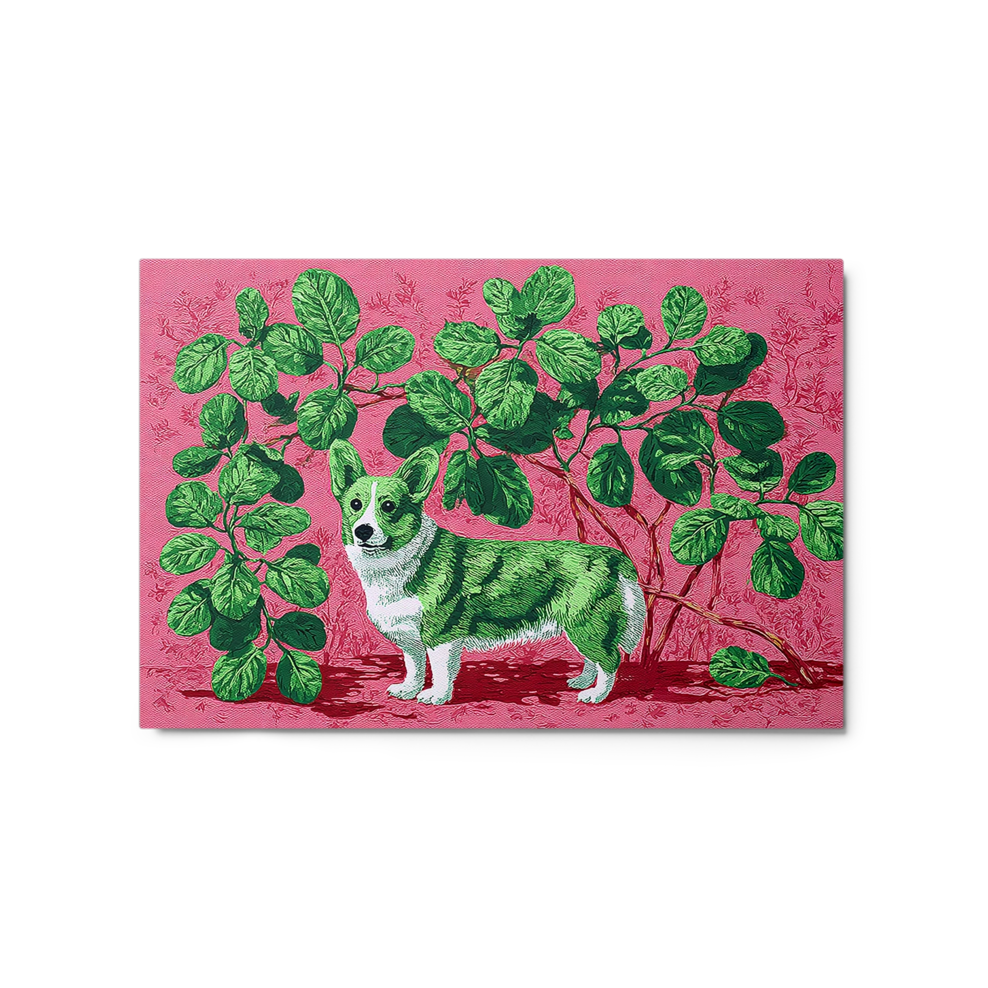 Botanical Green Corgi