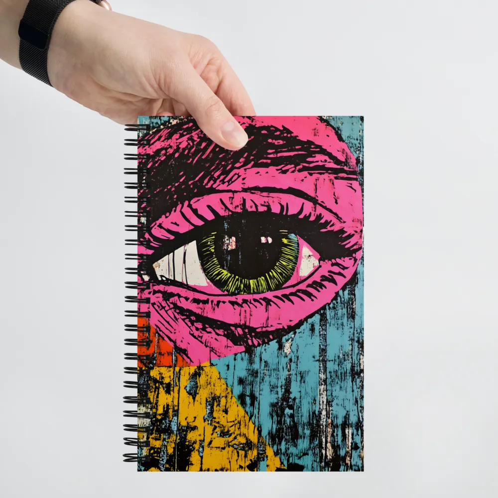 Intense Gaze, Pop Art Style 
 Spiral Notebook | 140 pages