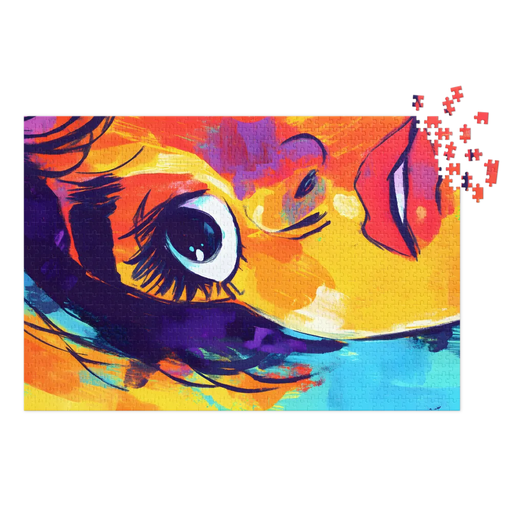 Vibrant Gaze 
 Jigsaw Puzzle in Tin Box