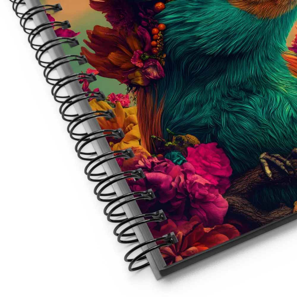Chromatic Aviary Bloom 
 Spiral Notebook | 140 pages