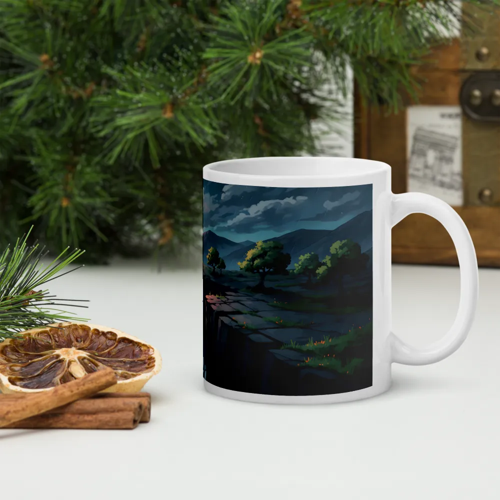 Sunset Rift 
 Mug with Red inside | 15 oz