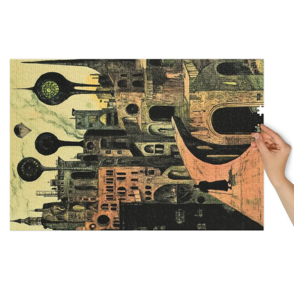 Viagem por uma Cidade Fantástica 
 Puzzle em caixa de metal