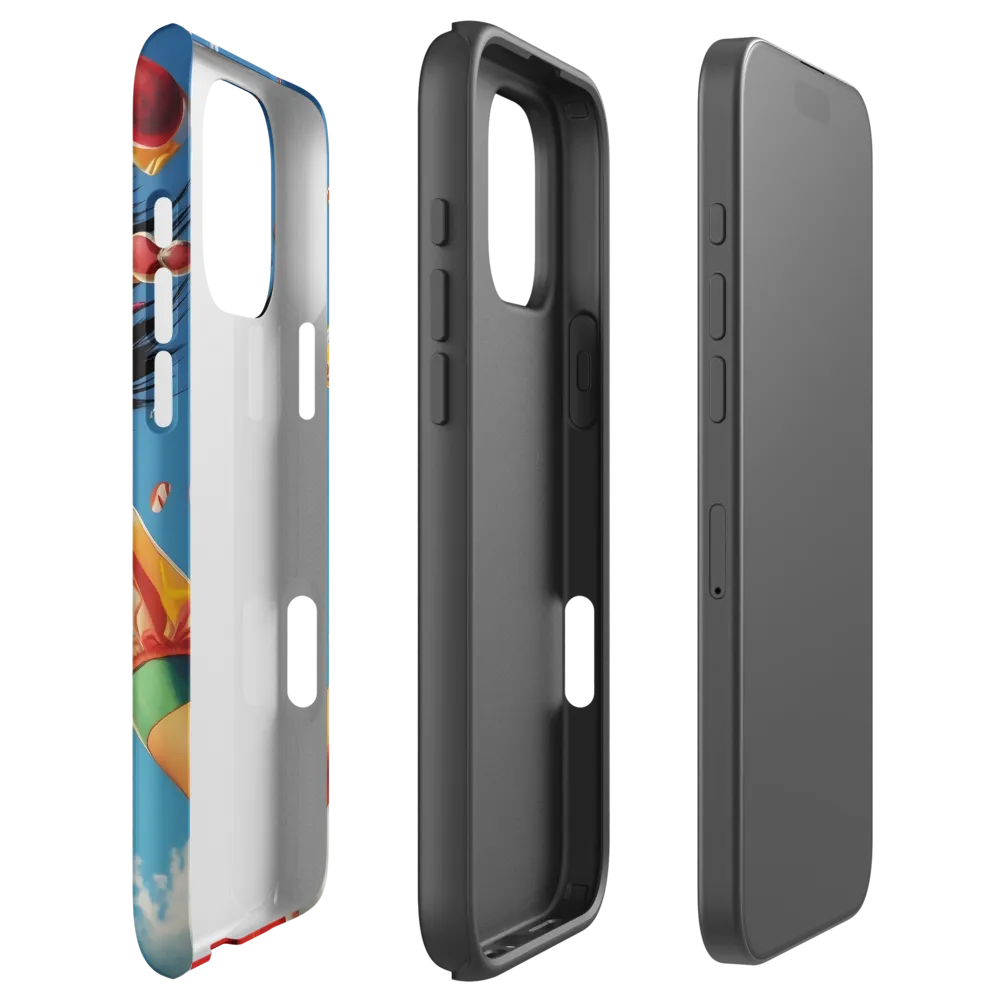 Joyful Girl Surrounded by Candy | Phone Case