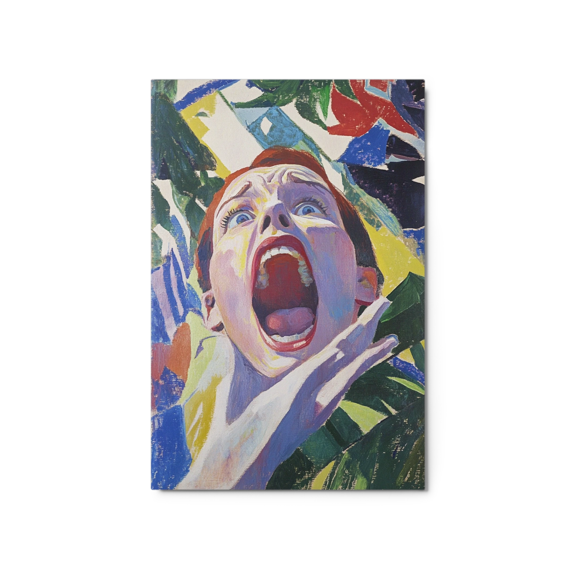 Screaming Person in Expressionist Style