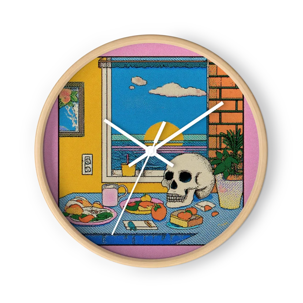 Still Life with Sunset and Skull