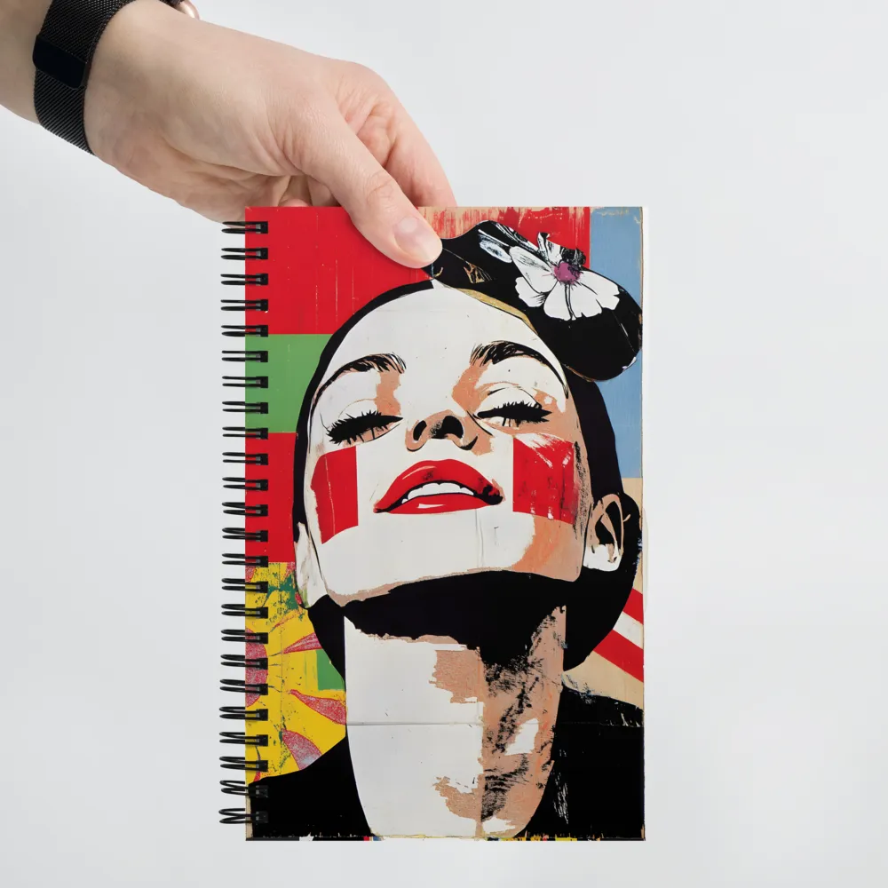 Expressive Pop Art Portrait 
 Spiral Notebook | 140 pages
