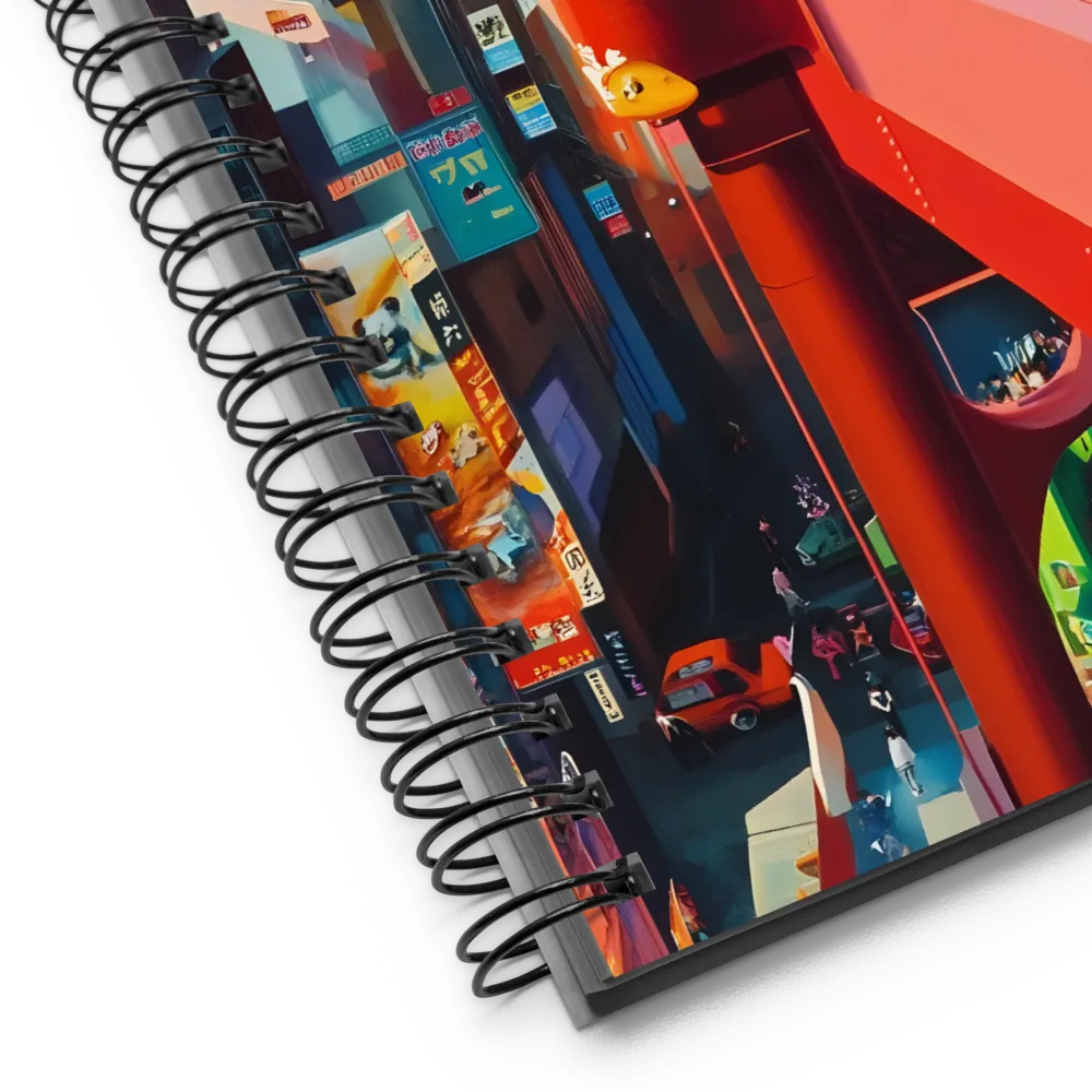 Pop Surreal Metropolis 
 Spiral Notebook | 140 pages