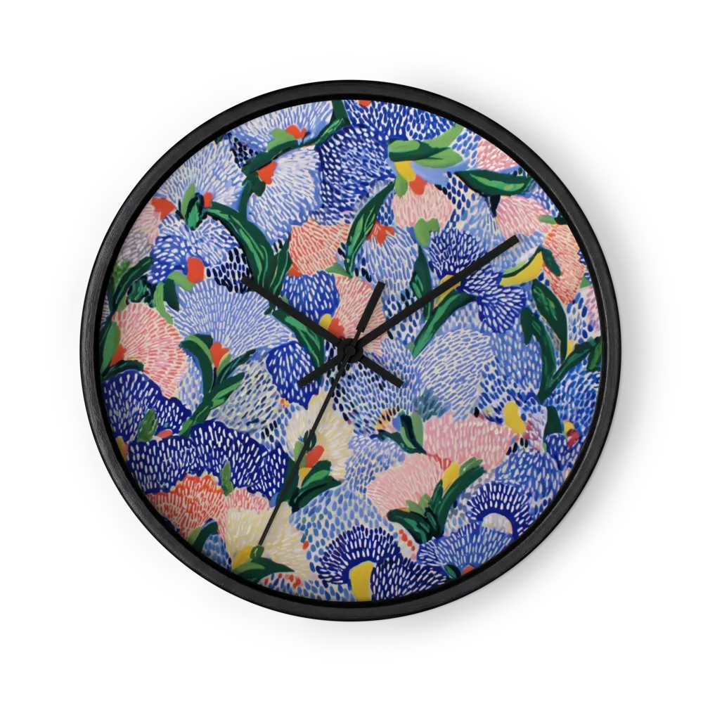 Cobalt Blossom Canopy | Wall Clock