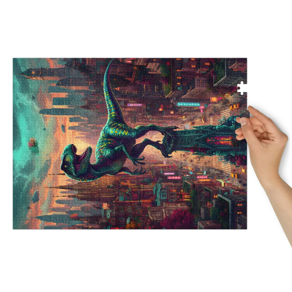 Raptor Over Metropolis | Jigsaw Puzzles