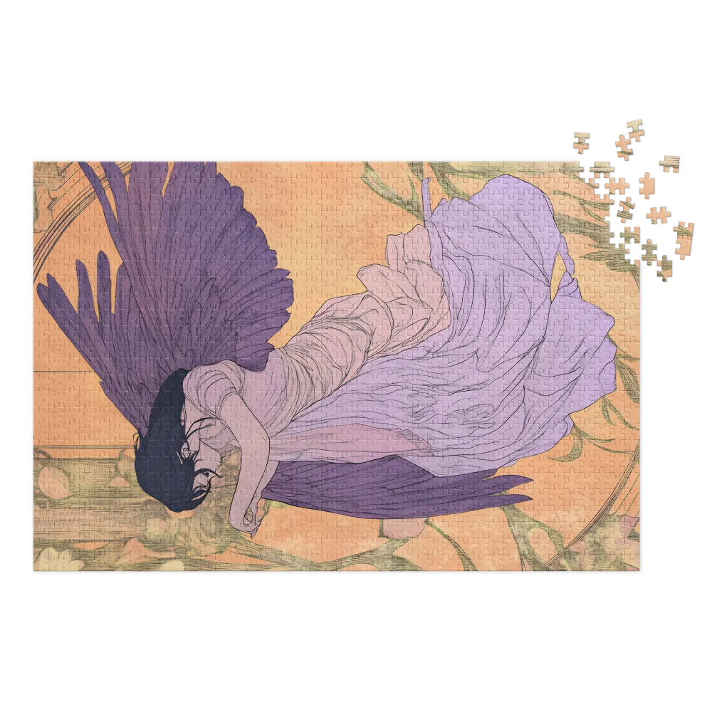 Whispers of a Winged Spirit 
 Jigsaw Puzzle in Tin Box