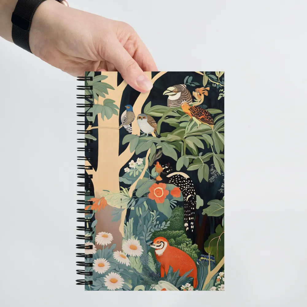 Enchanted Forest Tapestry 
 Spiral Notebook | 140 pages
