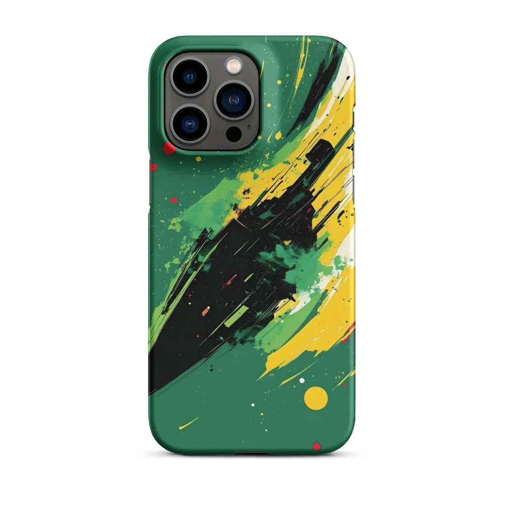 Abstract Boat Illustration in Motion | Phone Case