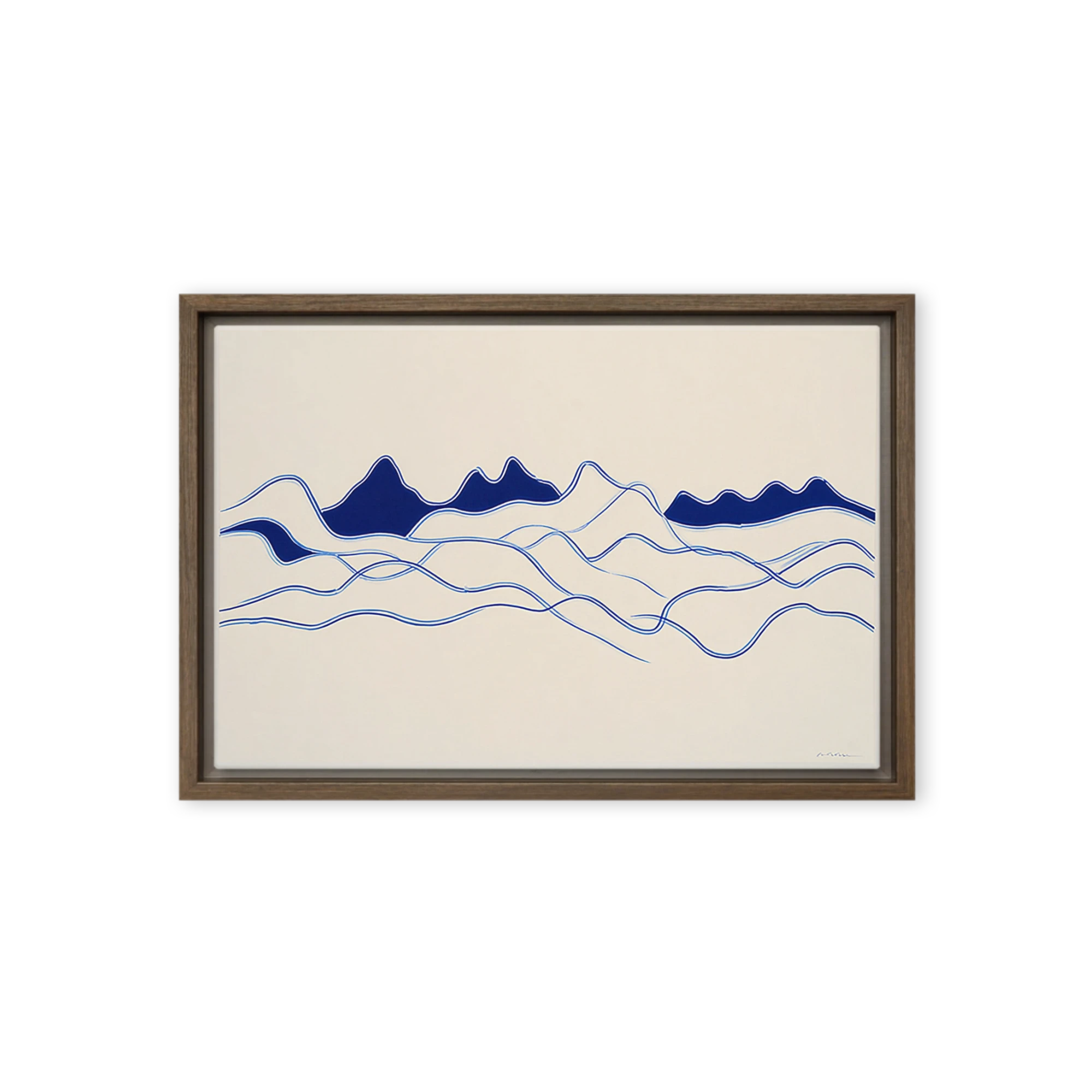 Cobalt Ridge Contour | Art Print
