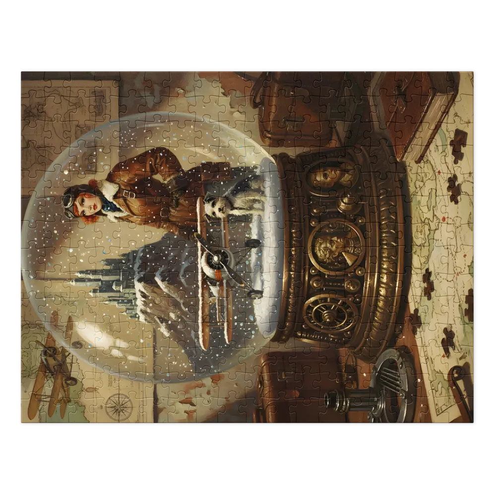 Aviator Snow Globe | Jigsaw Puzzles