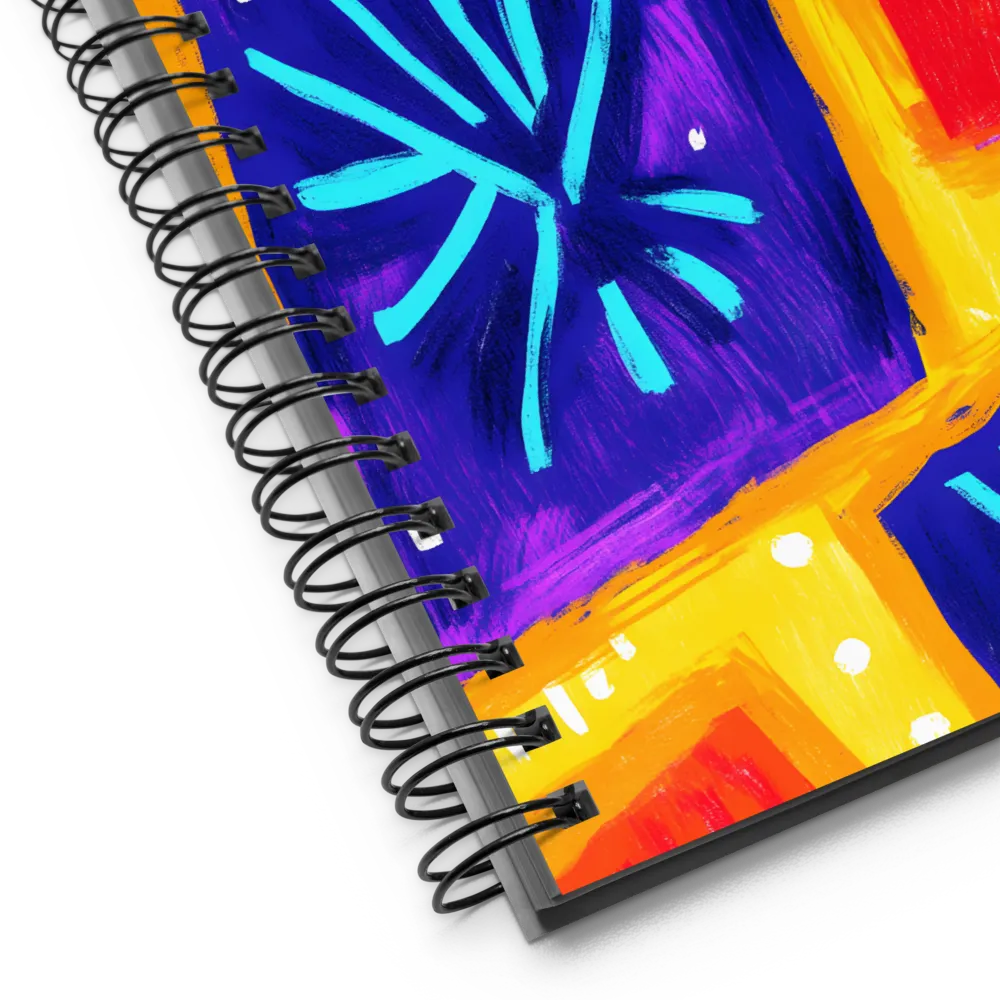Vibrant Brushstroke Mosaic 
 Spiral Notebook | 140 pages