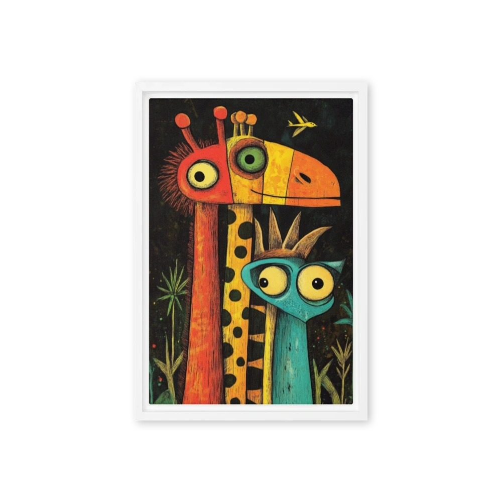 Jungle Friends' Curious Gaze