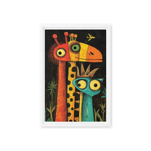 Jungle Friends' Curious Gaze | Art Print