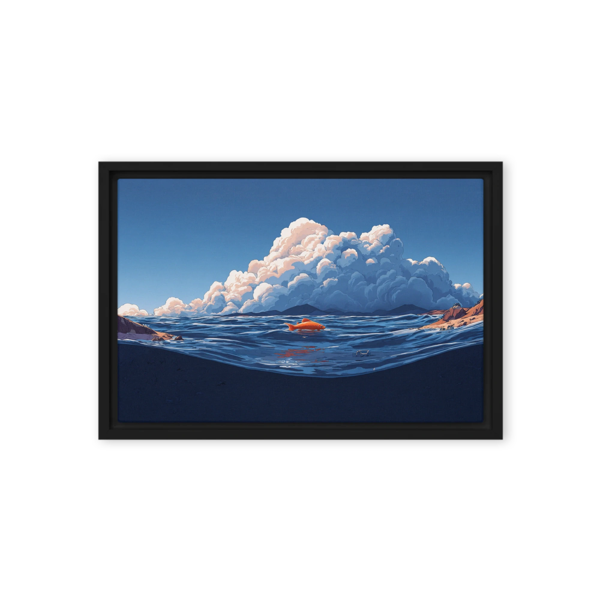A Triptych in Deep Indigo — Night, Fog, Water
