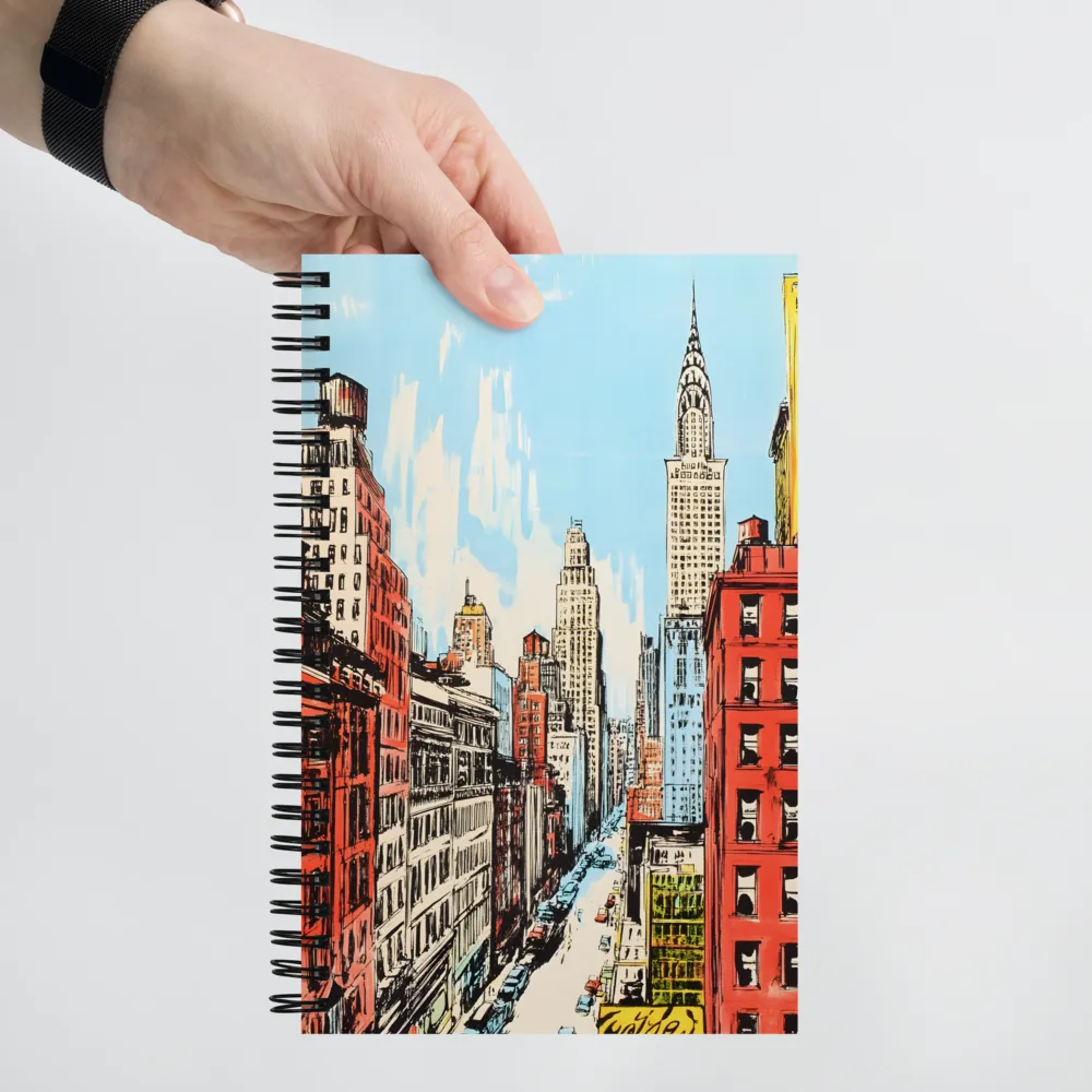 Manhattan Street View 
 Spiral Notebook | 140 pages