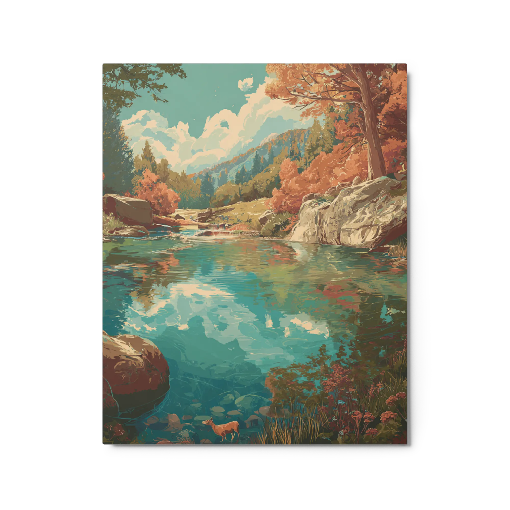 Reflective Autumn Pond