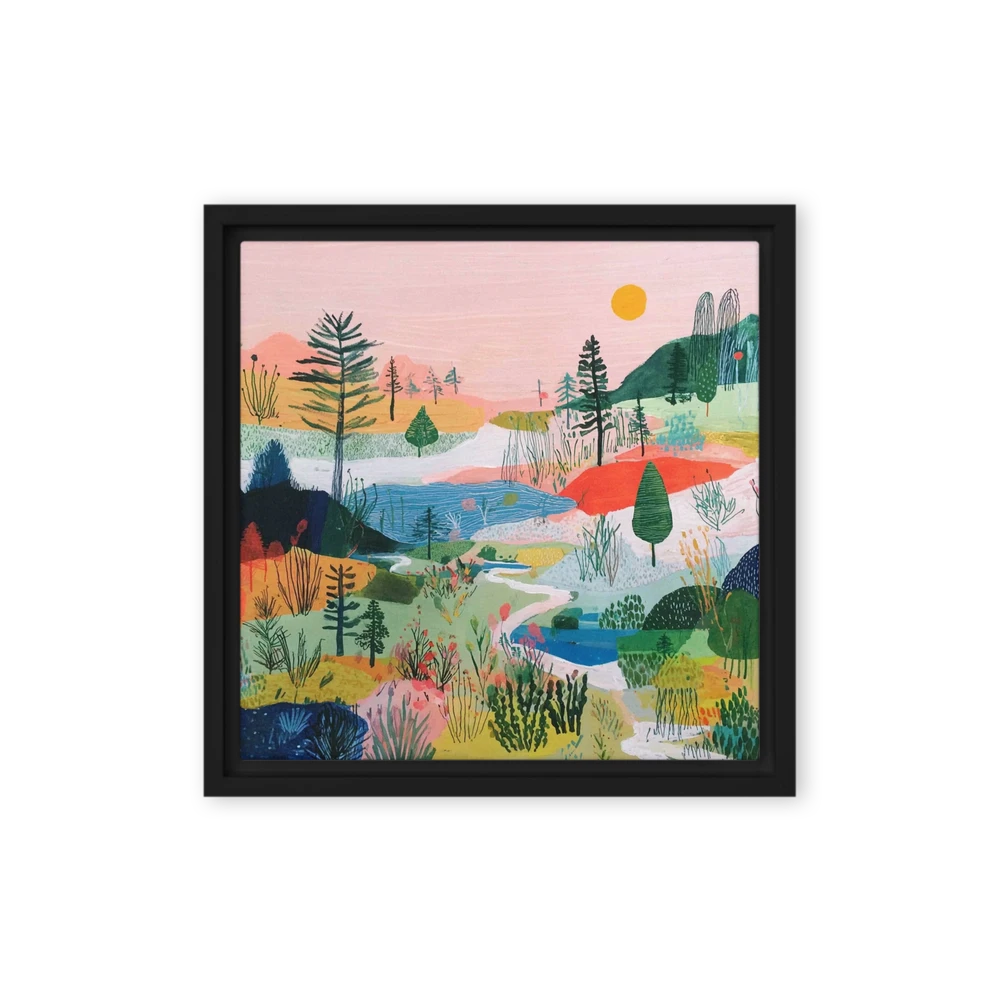 Pink Horizon Landscape | Art Print