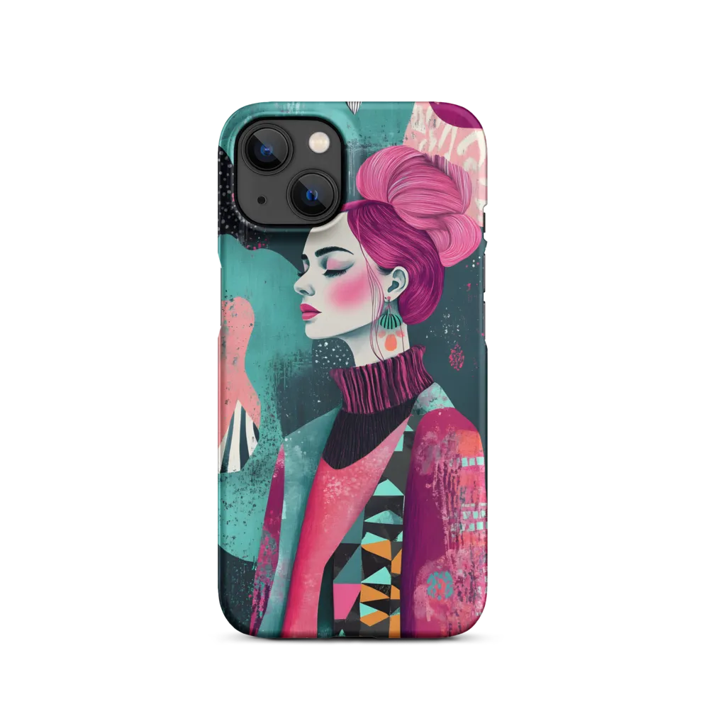Stylized Female Portrait Illustration | Phone Case