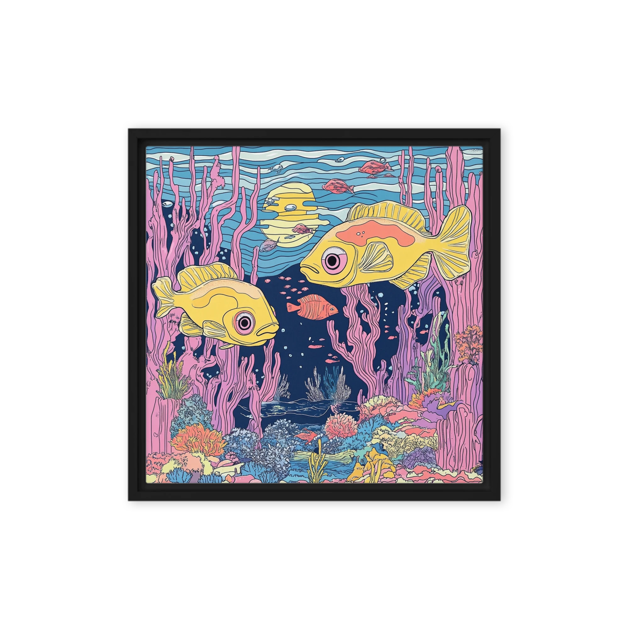 Underwater Scene with Colorful Fish